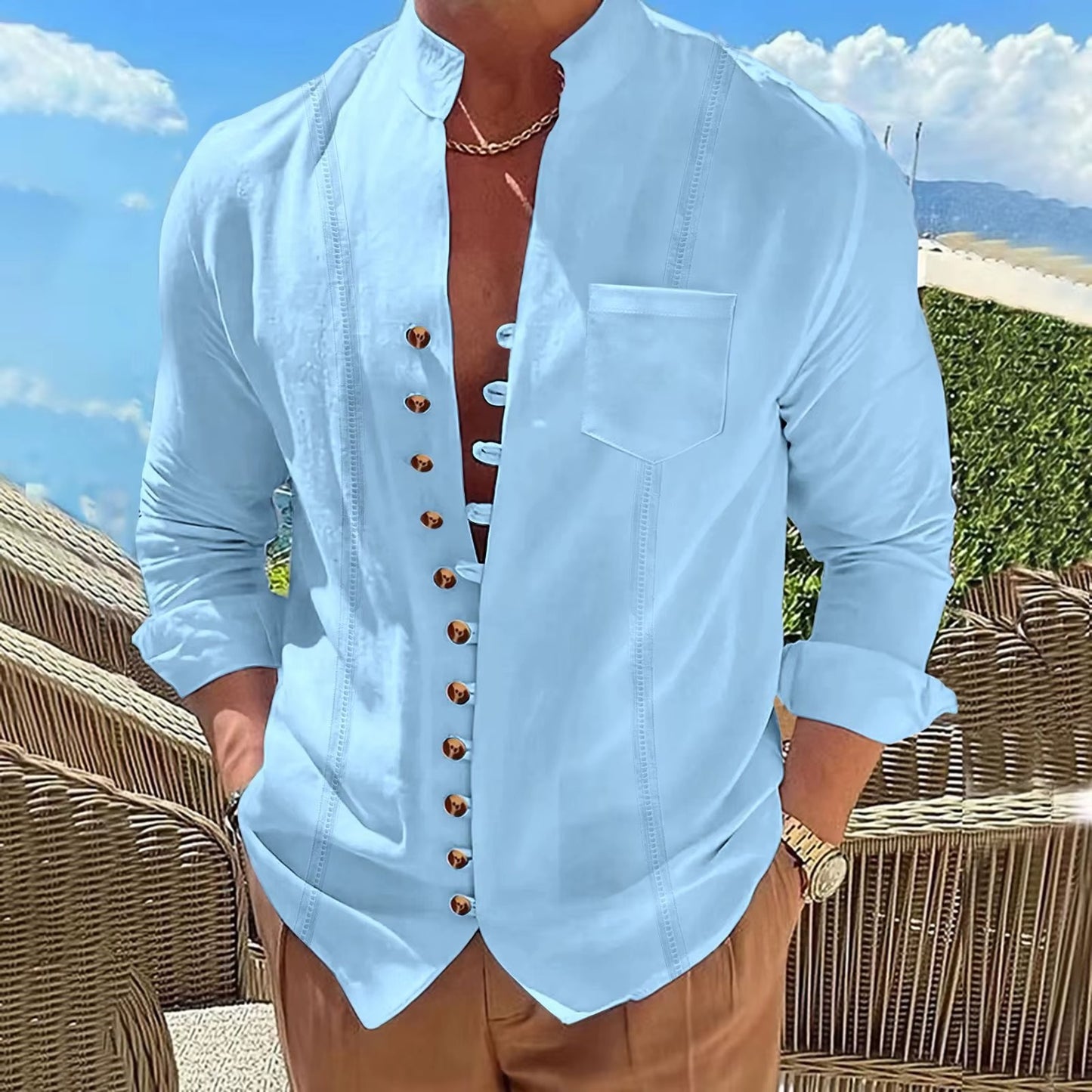 Camicia uomo Lino